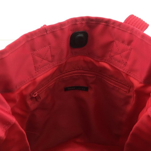 Bossini Ladies Womens Red Expandable Tote Shoulder Bag Purse - Picture 4 of 9